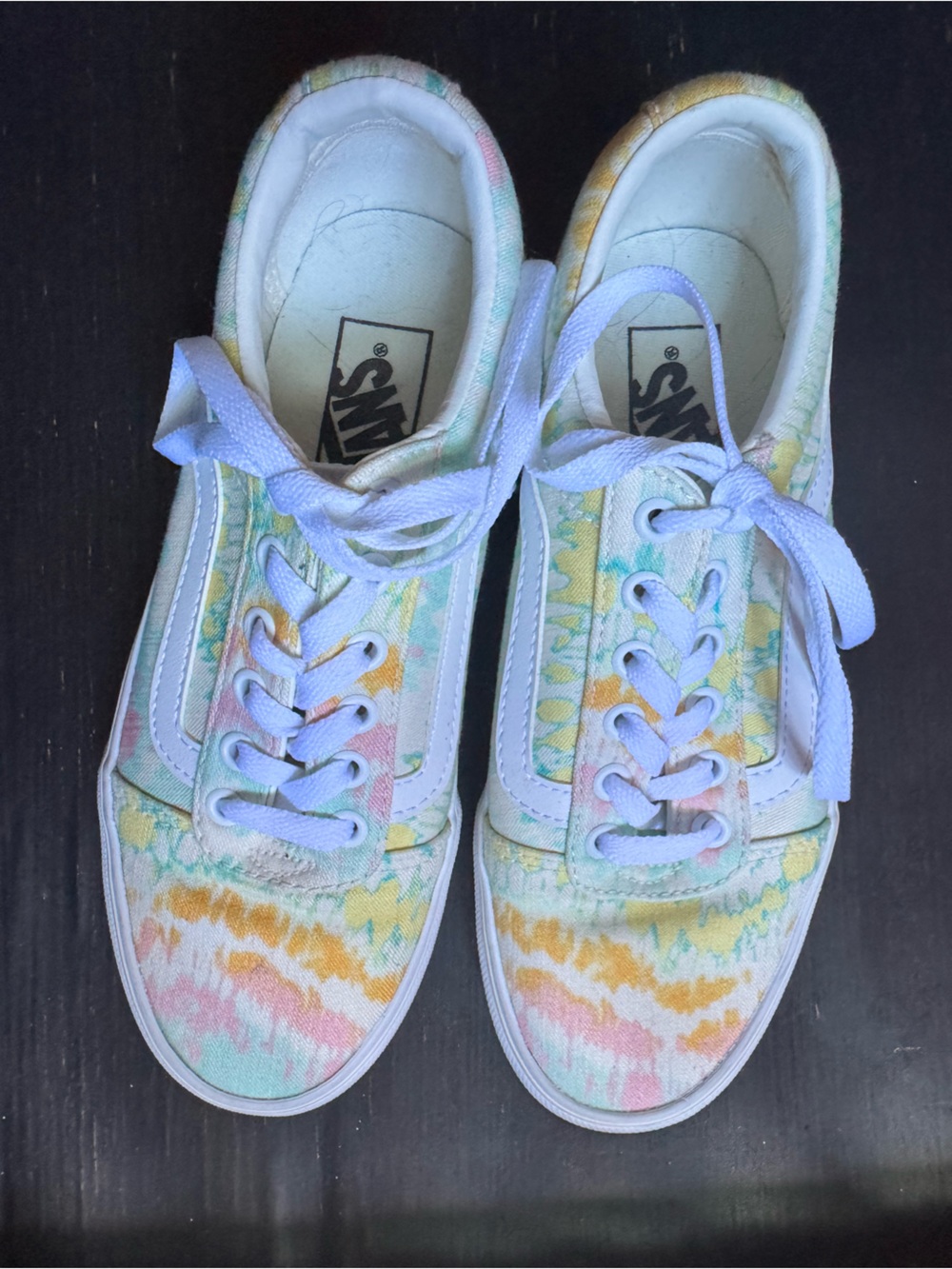 Vans Pastel Tie-Dye Low-Top Sneakers - White Trim